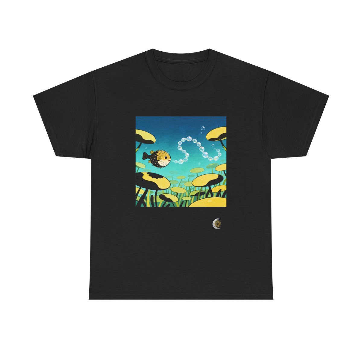 HD Bubblefin Meadow Original Art 130 Unisex Heavy Cotton Tee