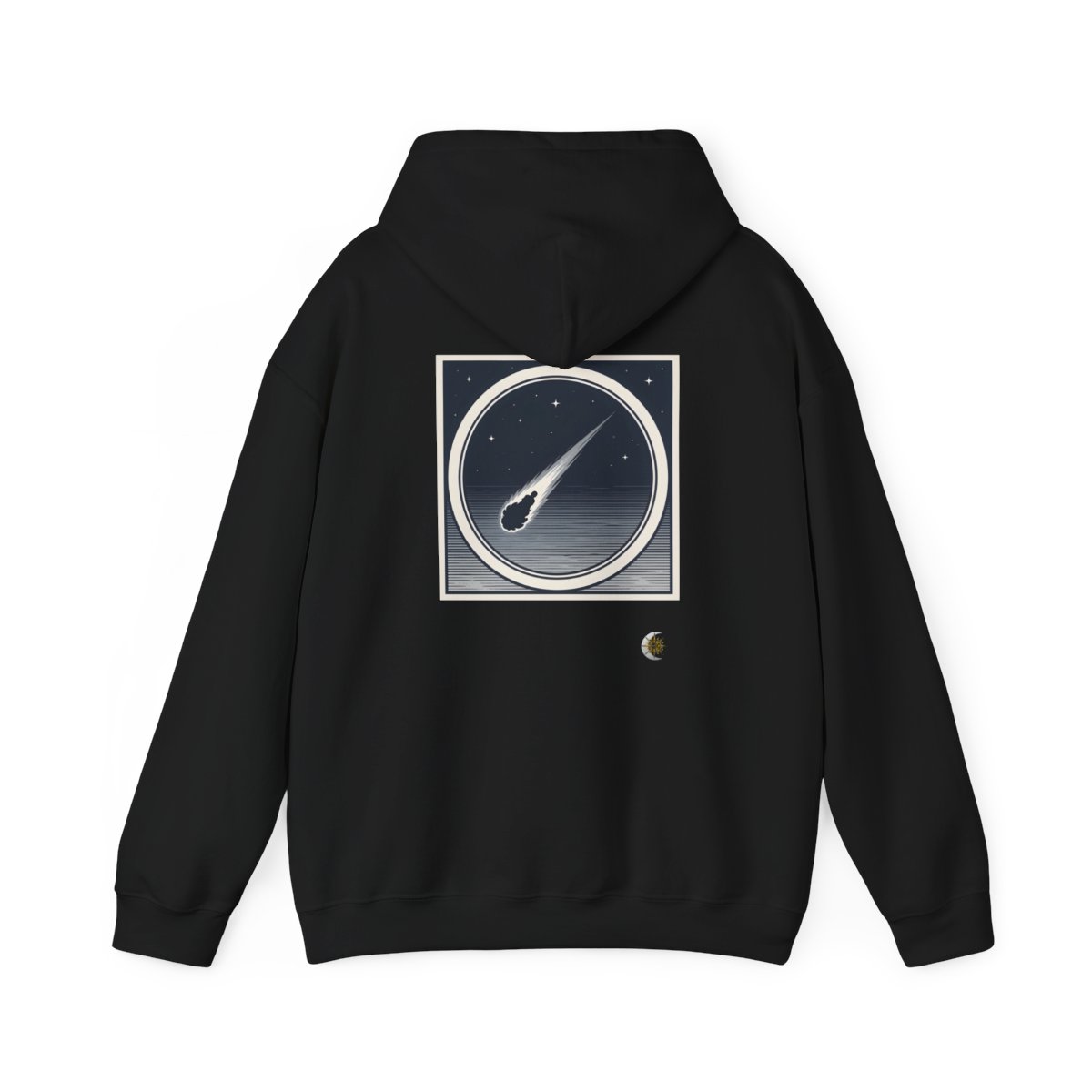 HD Midnight Meteor Original Art 132 Unisex Heavy Blend™ Hooded Sweatshirt