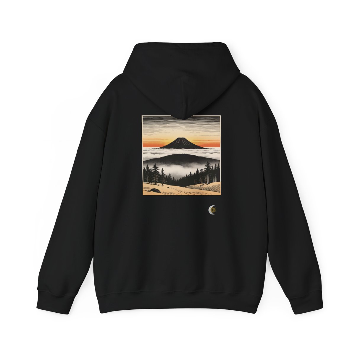 HD Sunrise Above the Clouds Original Art 146 Unisex Heavy Blend™ Hooded Sweatshirt