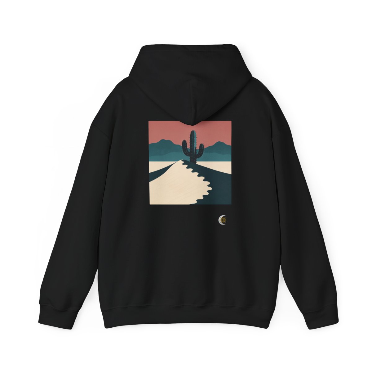 HD Desert Rose Cactus Original Art 173 Unisex Heavy Blend™ Hooded Sweatshirt