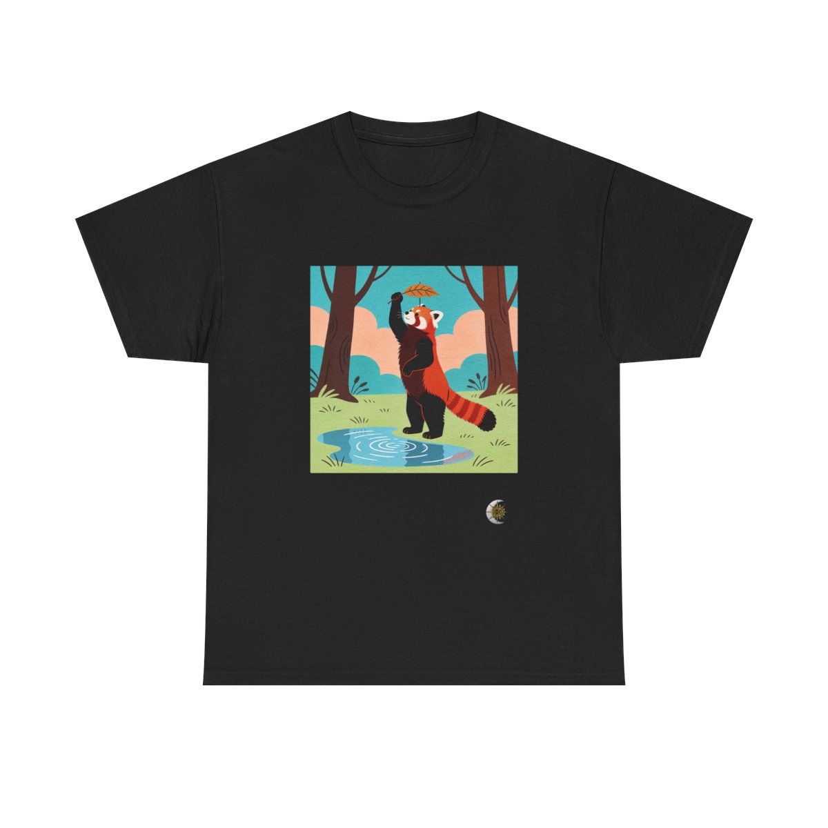 HD Leafplay Red Panda Original Art 174 Unisex Heavy Cotton Tee