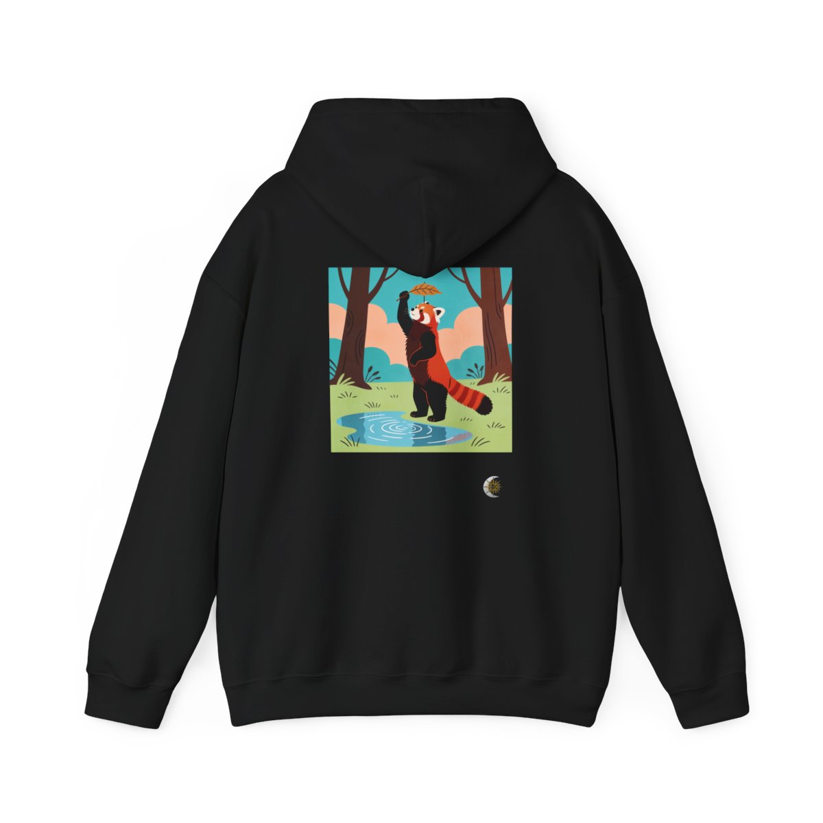 HD Leafplay Red Panda Original Art 174 Unisex Heavy Blend™ Hooded Sweatshirt
