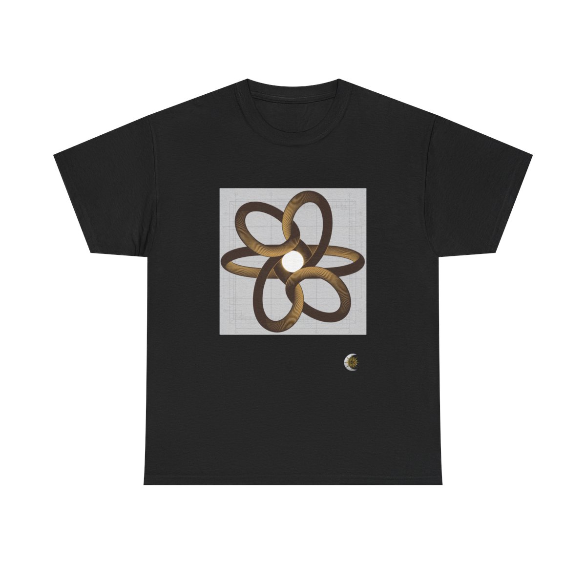 HD Copper Ribbon Orbit Original Art 195 Unisex Heavy Cotton Tee