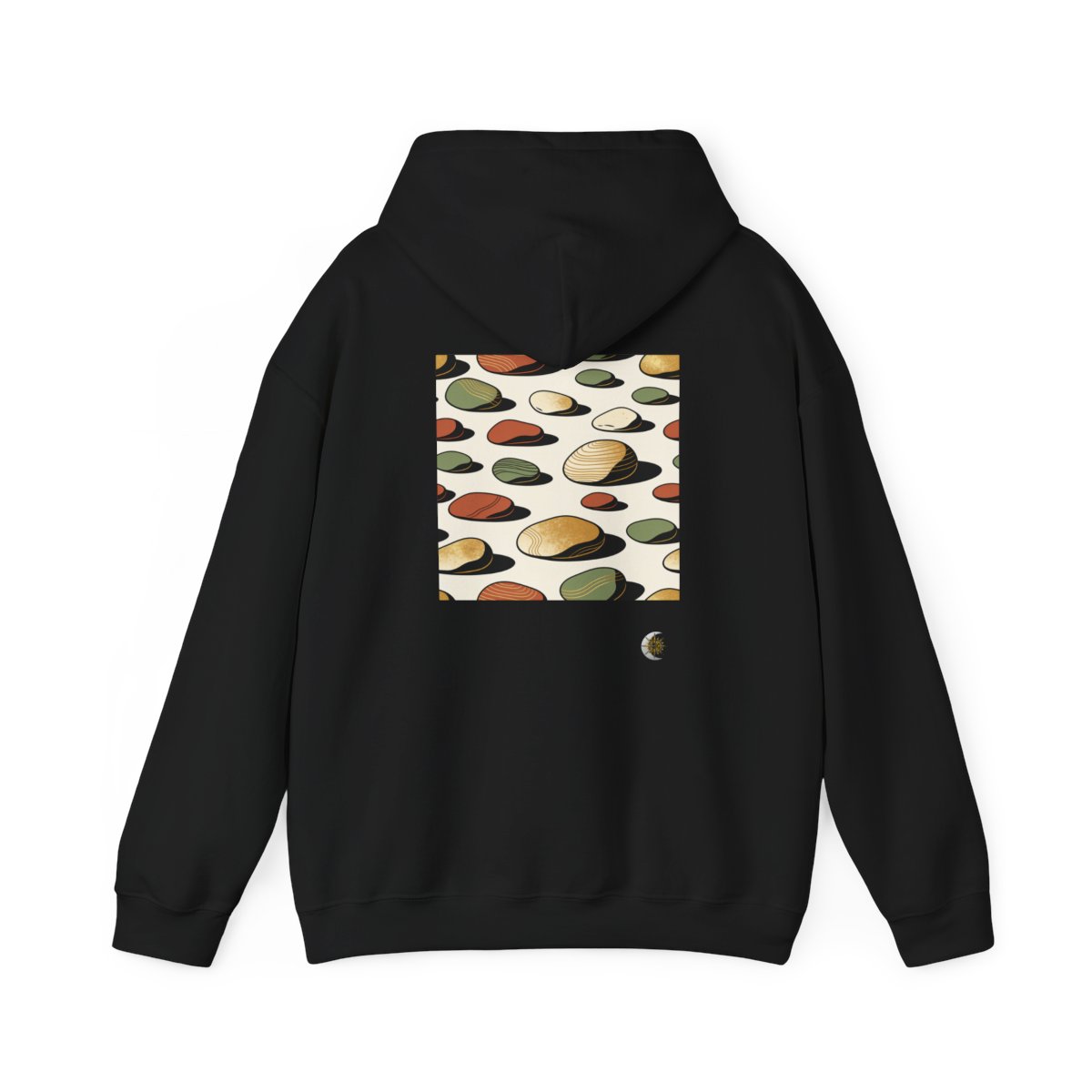 HD Riverstone Scatter Original Art 217 Unisex Heavy Blend™ Hooded Sweatshirt