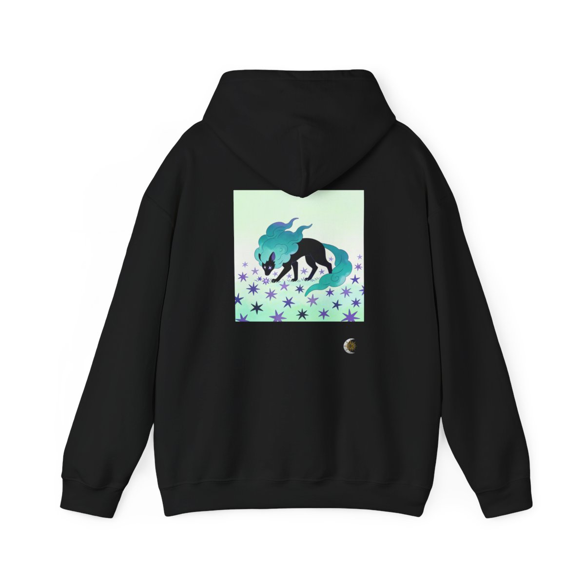HD Stardrift Wolf Original Art 60 Unisex Heavy Blend™ Hooded Sweatshirt