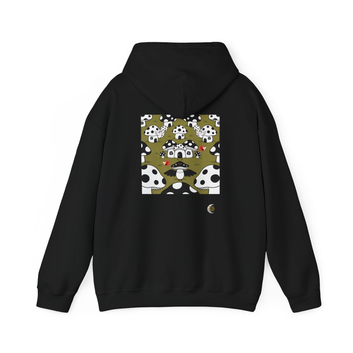 HD Polkadot Hollow Original Art 62 Unisex Heavy Blend™ Hooded Sweatshirt