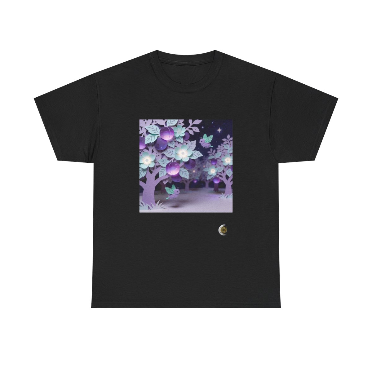 HD Violet Orchard Sprites Original Art 68 Unisex Heavy Cotton Tee
