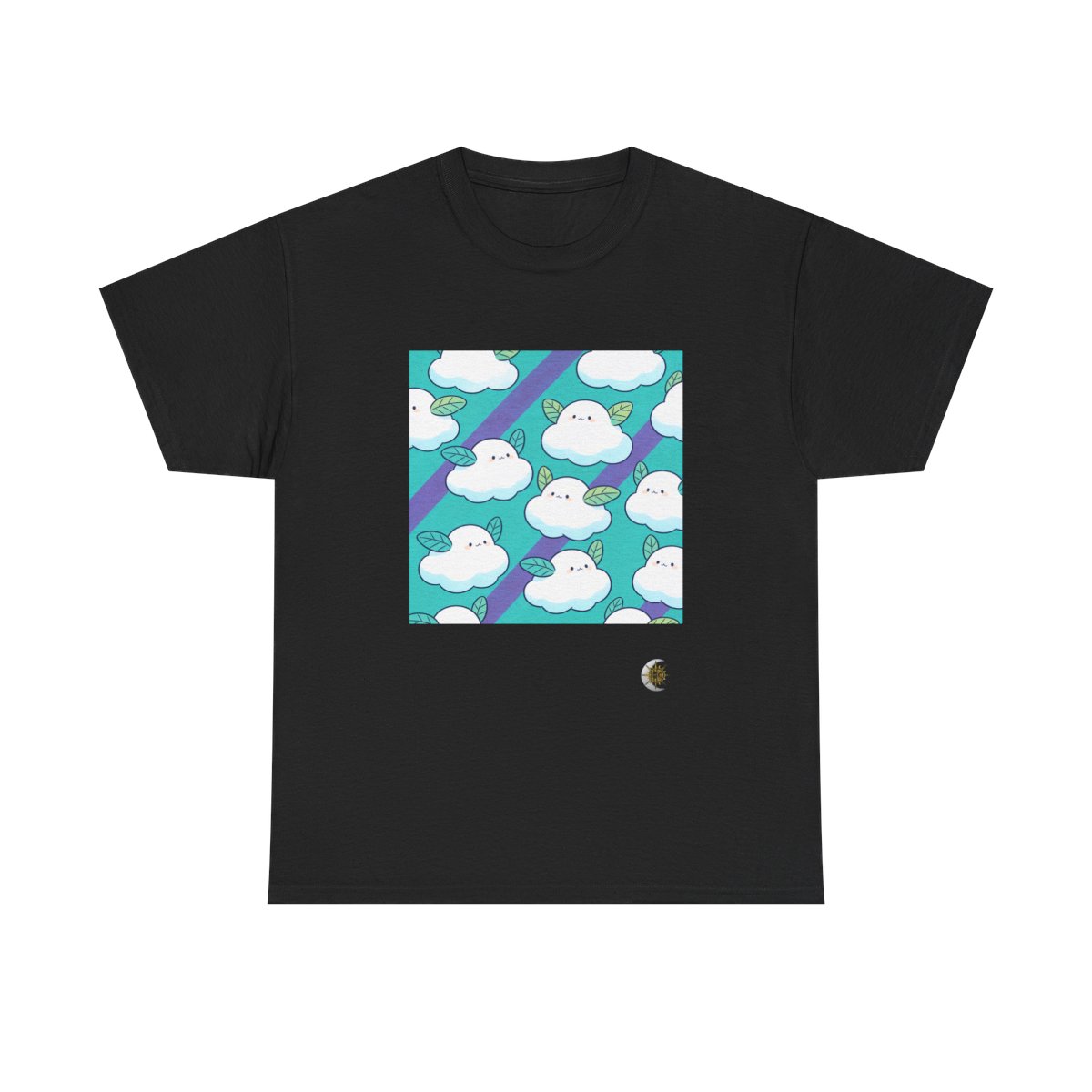 HD Azure Leafclouds Original Art 73 Unisex Heavy Cotton Tee