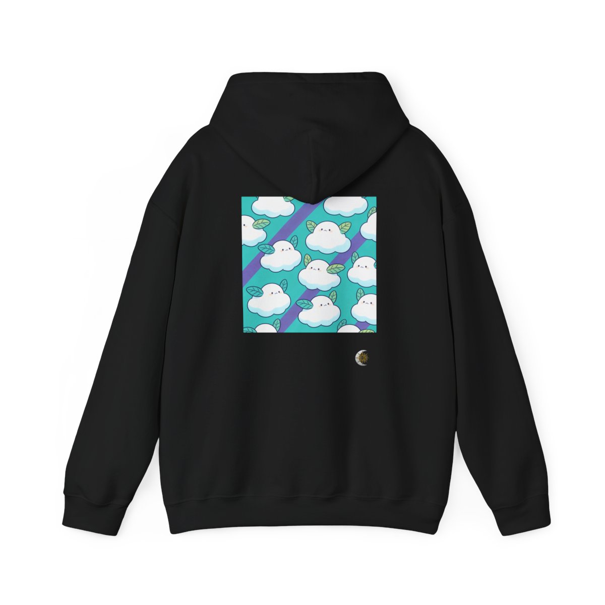 HD Azure Leafclouds Original Art 73 Unisex Heavy Blend™ Hooded Sweatshirt