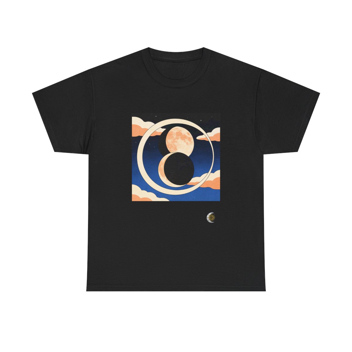 HD Moonrise Orbit Original Art 156 Unisex Heavy Cotton Tee