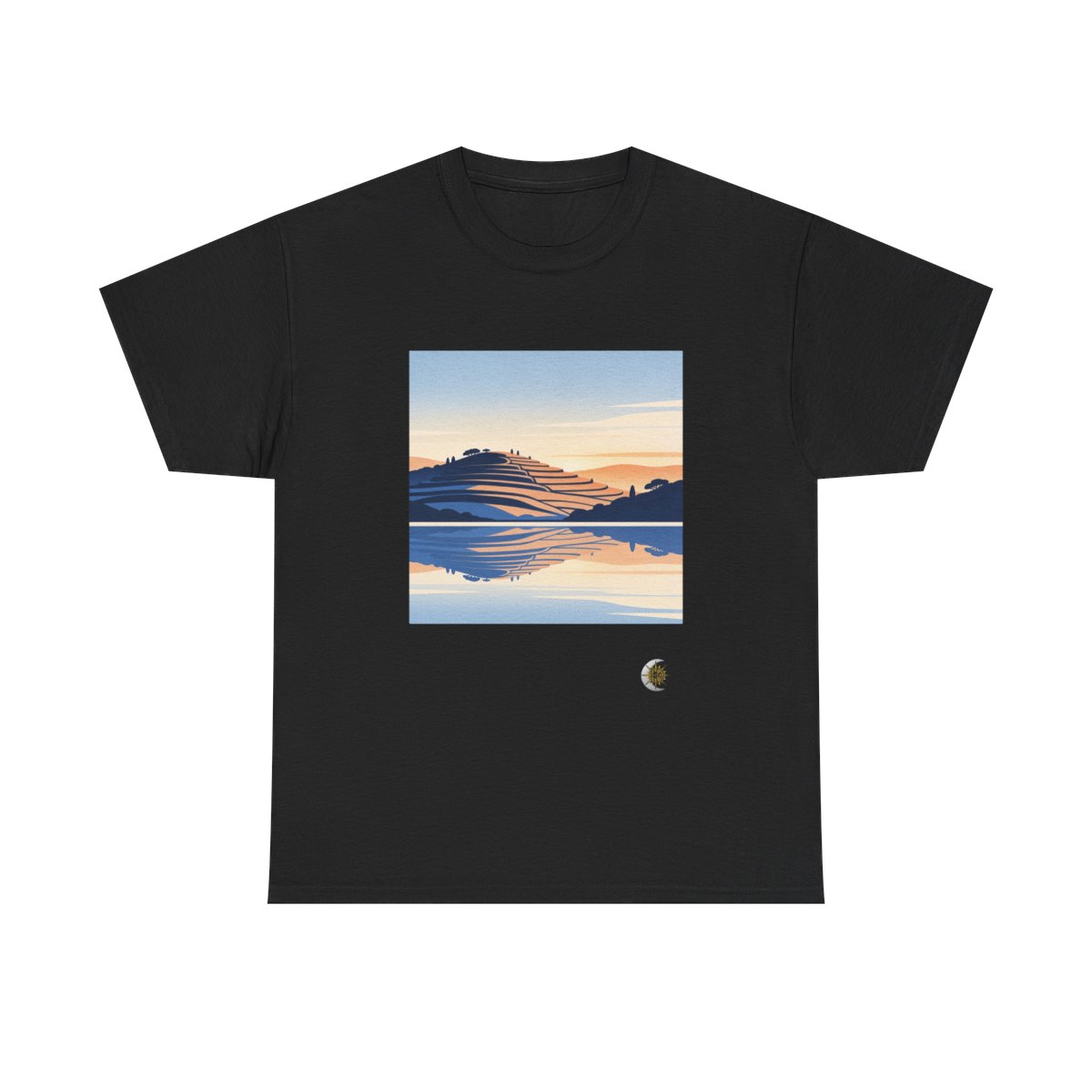 HD Terrace Reflections Original Art 158 Unisex Heavy Cotton Tee