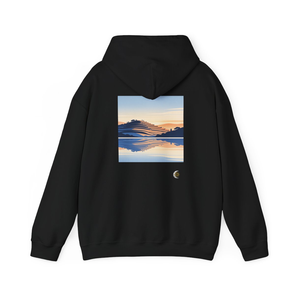 HD Terrace Reflections Original Art 158 Unisex Heavy Blend™ Hooded Sweatshirt