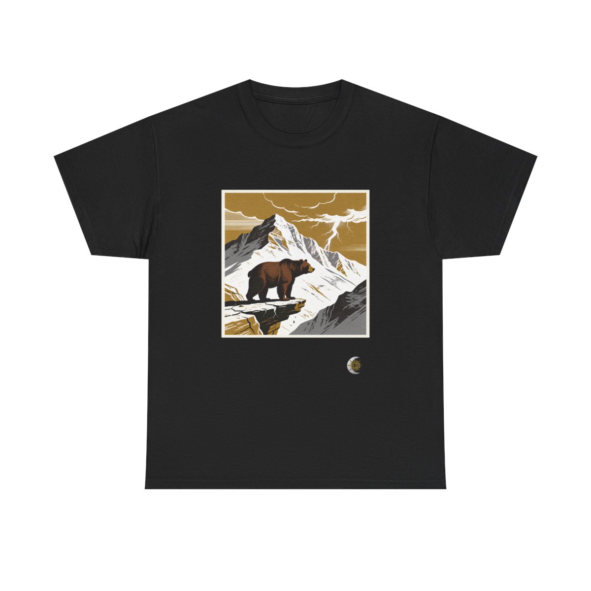 HD Thunder Ridge Bear Original Art 179 Unisex Heavy Cotton Tee