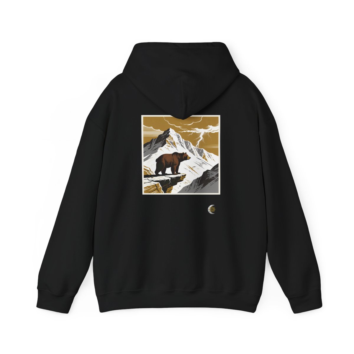 HD Thunder Ridge Bear Original Art 179 Unisex Heavy Blend™ Hooded Sweatshirt