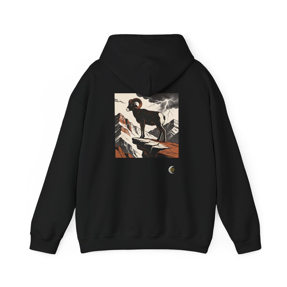 HD Stormridge Ram Original Art 221 Unisex Heavy Blend™ Hooded Sweatshirt
