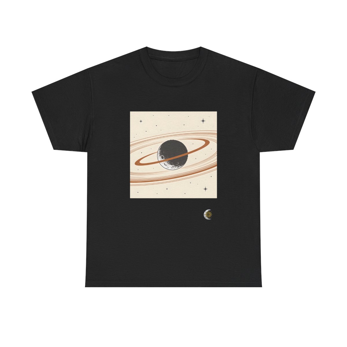 HD Copper Moon Rings Original Art 228 Unisex Heavy Cotton Tee