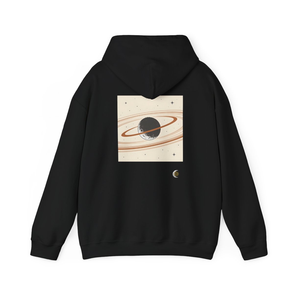 HD Copper Moon Rings Original Art 228 Unisex Heavy Blend™ Hooded Sweatshirt