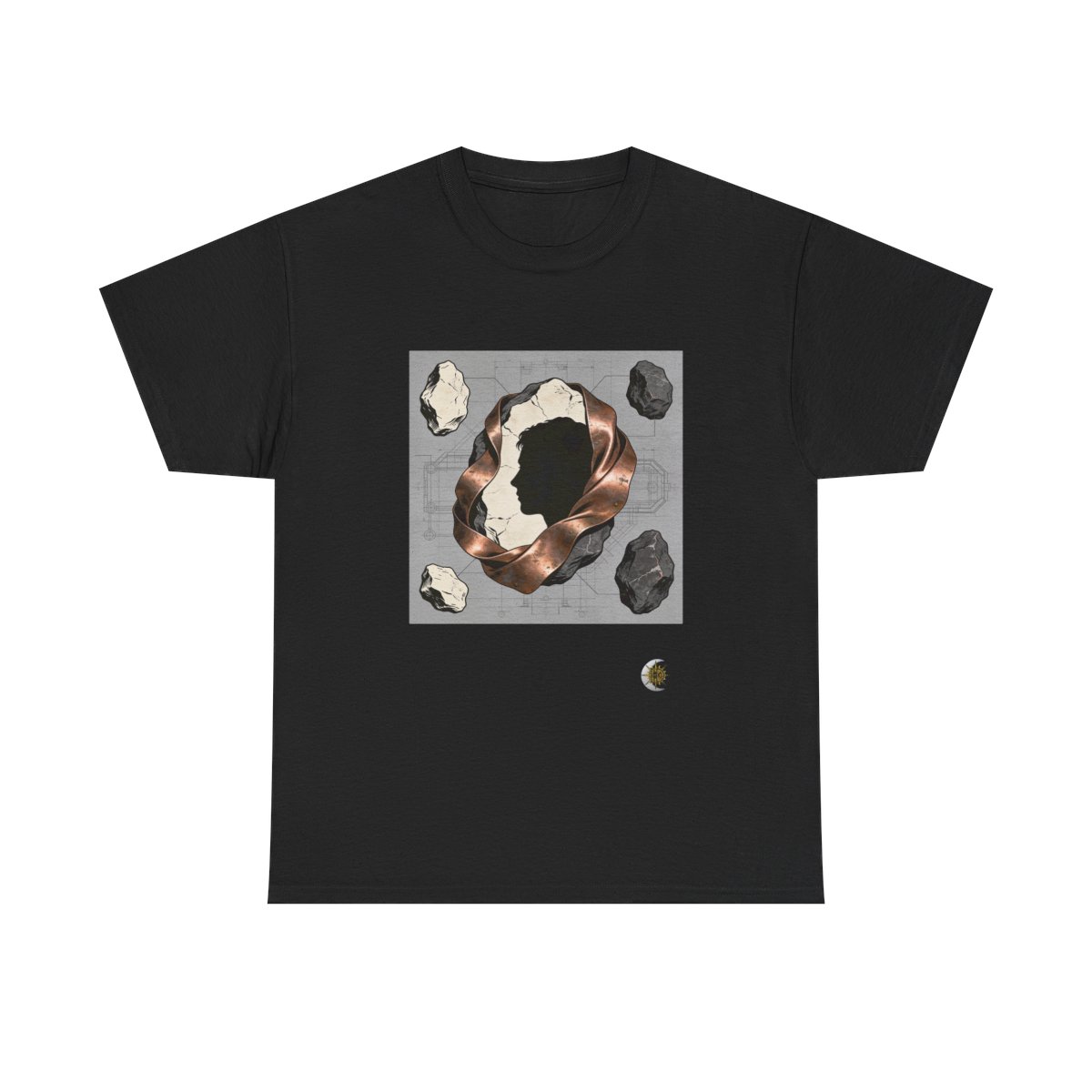HD Copperstone Silhouette Original Art 238 Unisex Heavy Cotton Tee