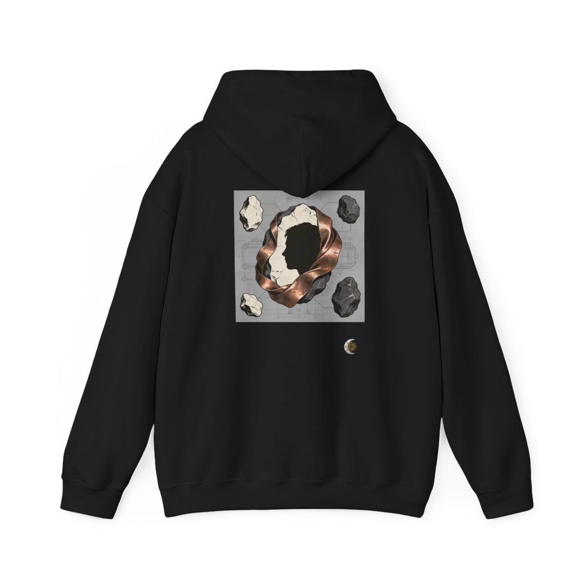 HD Copperstone Silhouette Original Art 238 Unisex Heavy Blend™ Hooded Sweatshirt
