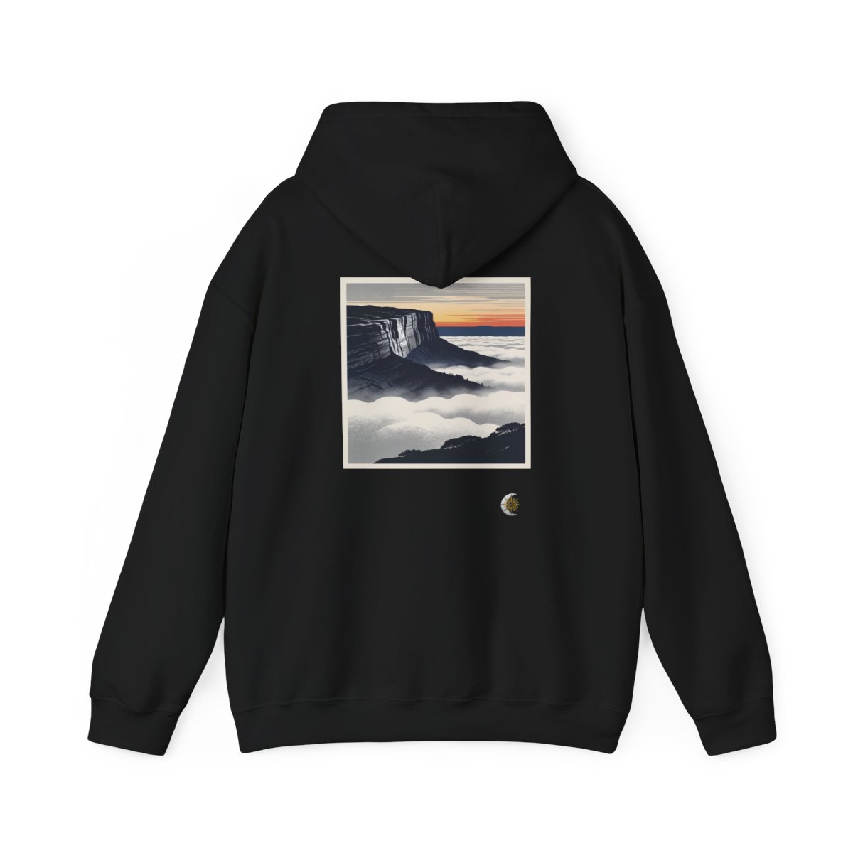 HD Cloudsea Cliffs Original Art 242 Unisex Heavy Blend™ Hooded Sweatshirt