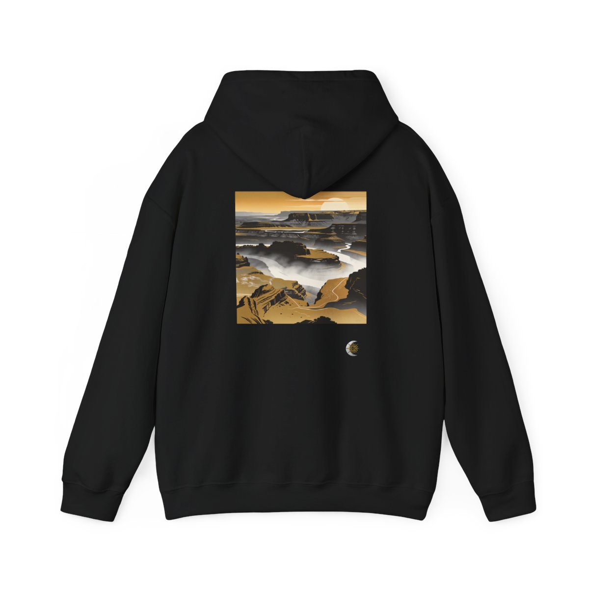 HD Golden Canyon Mist Original Art 302 Unisex Heavy Blend™ Hooded Sweatshirt