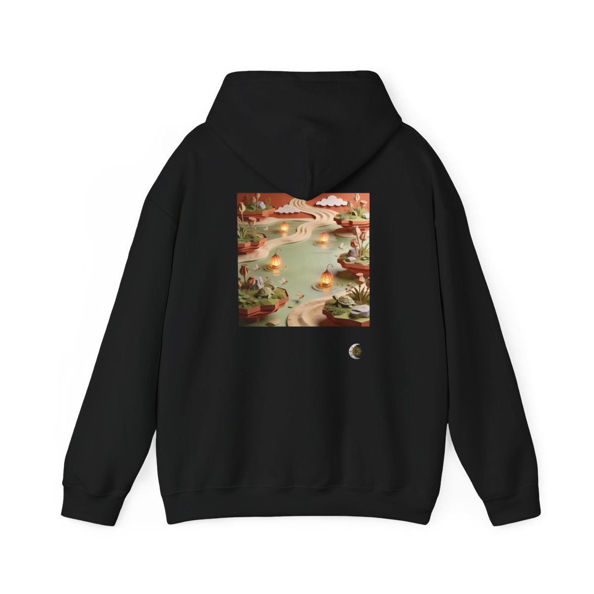 HD Lantern Pond Original Art 20 Unisex Heavy Blend™ Hooded Sweatshirt