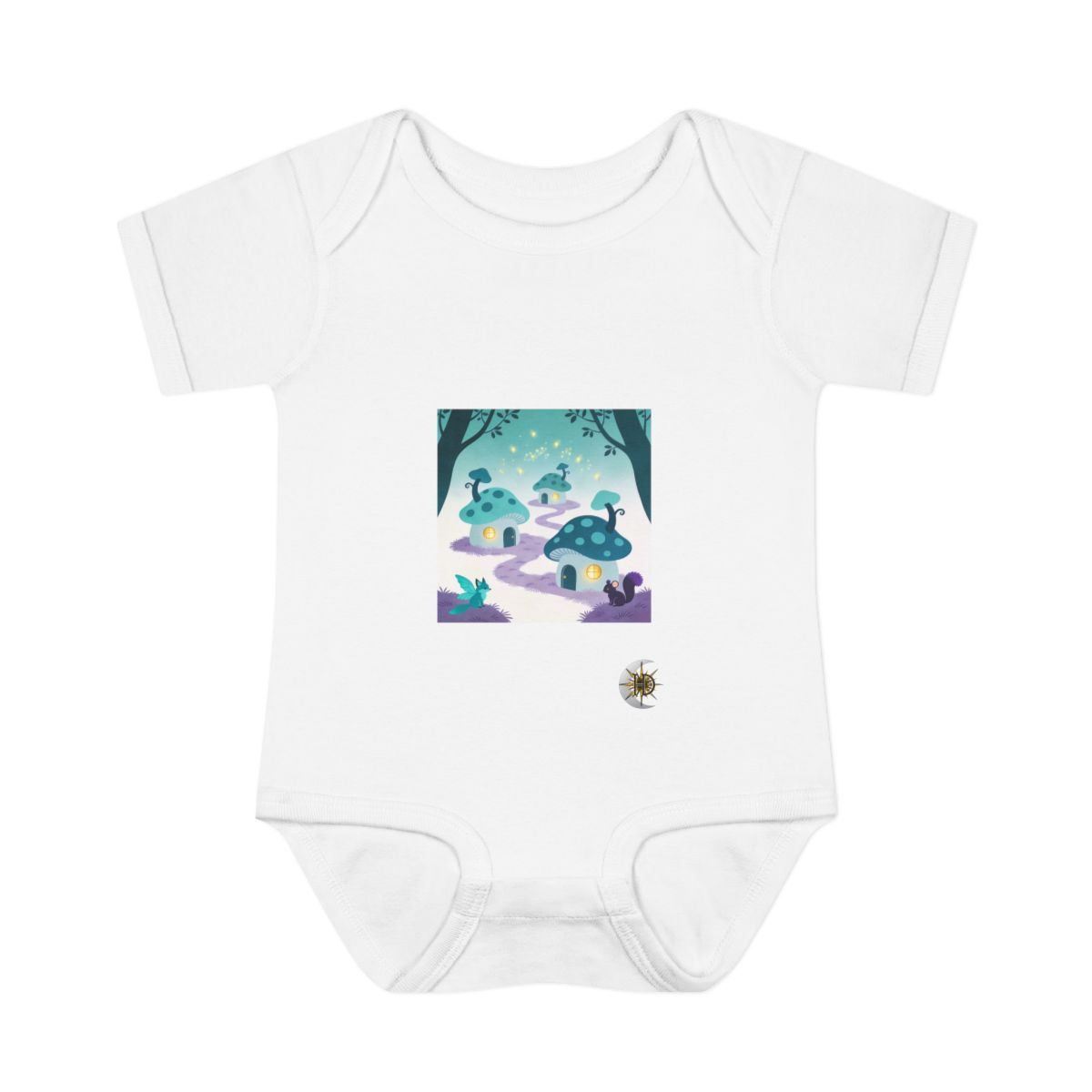 HD Firefly Mushroom Lane Infant Baby Rib Bodysuit
