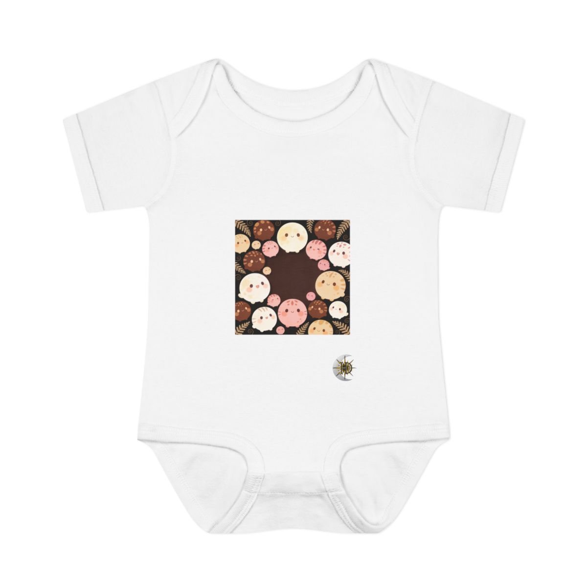 HD Pebble Moon Parade Infant Baby Rib Bodysuit