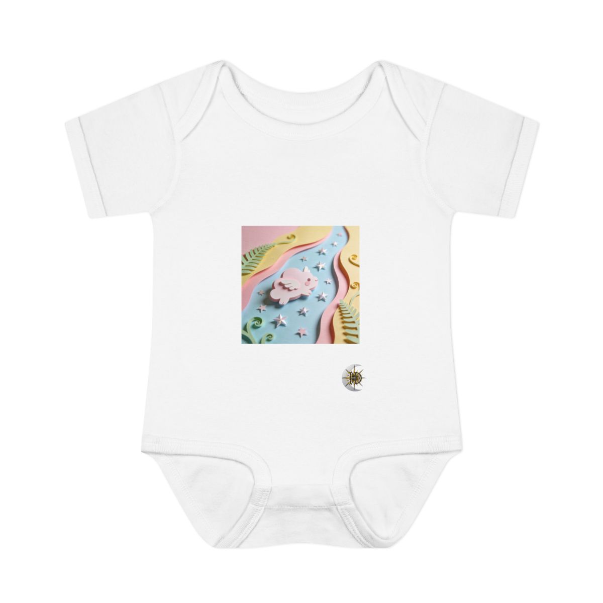 HD Pastel Cloudwing Infant Baby Rib Bodysuit