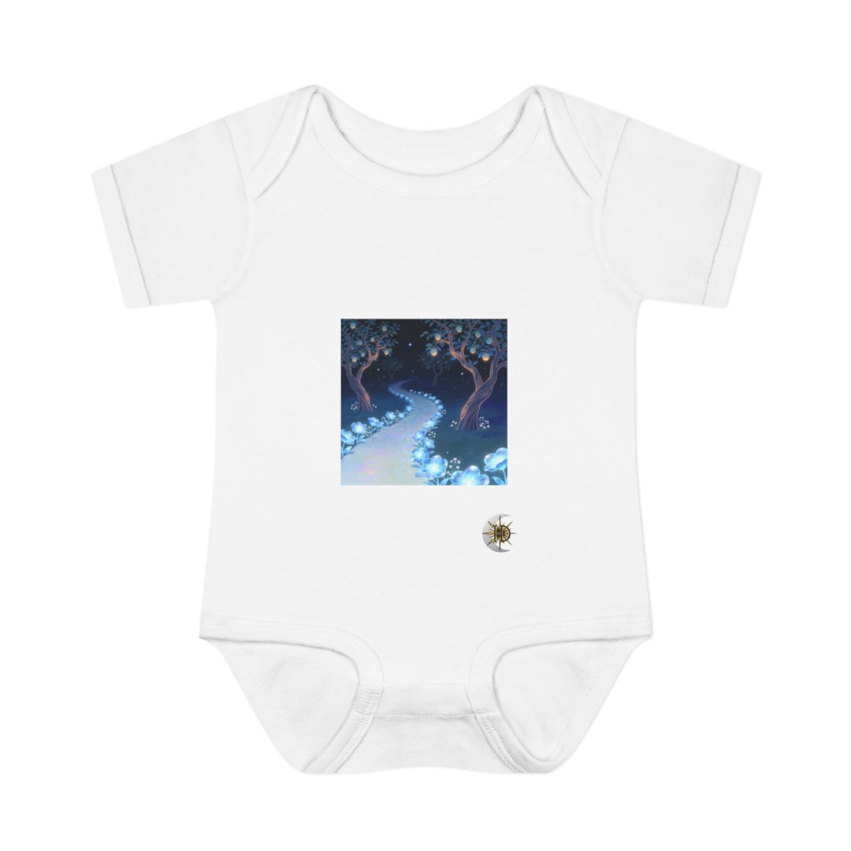 HD Starlit Orchard Infant Baby Rib Bodysuit