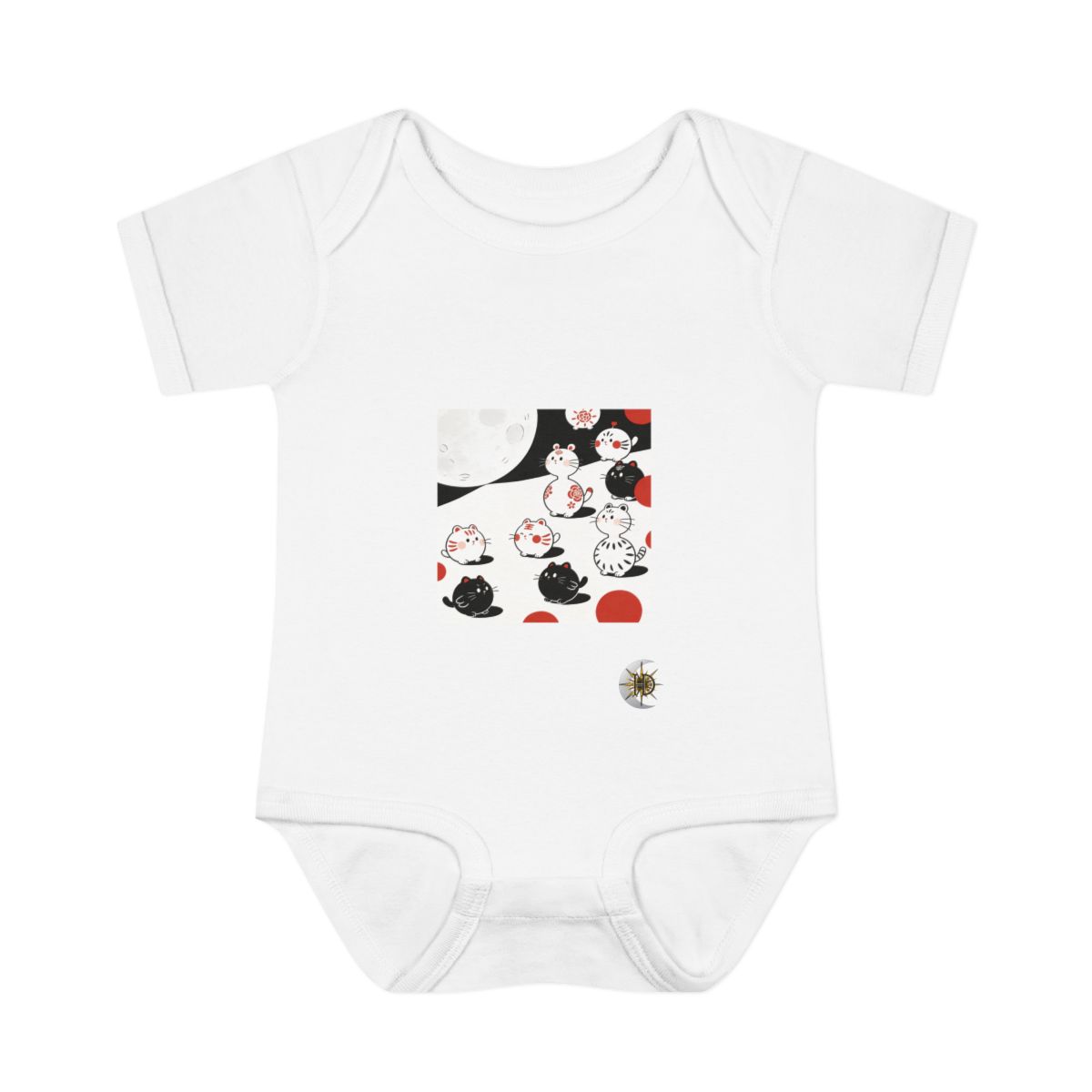 HD Moonpetal Friends Infant Baby Rib Bodysuit