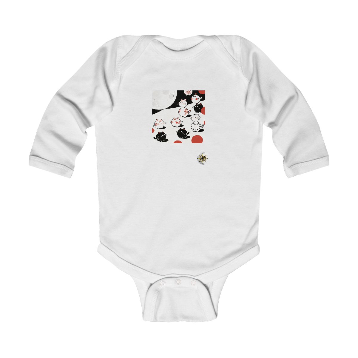 HD Moonpetal Friends Infant Long Sleeve Bodysuit