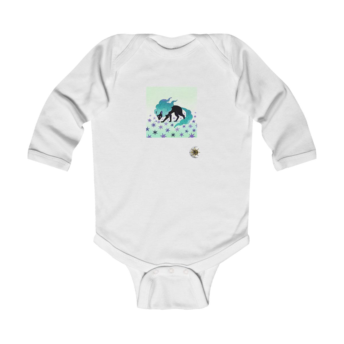 HD Stardrift Wolf Infant Long Sleeve Bodysuit