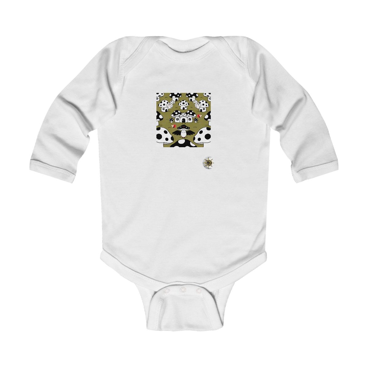 HD Polkadot Hollow Infant Long Sleeve Bodysuit
