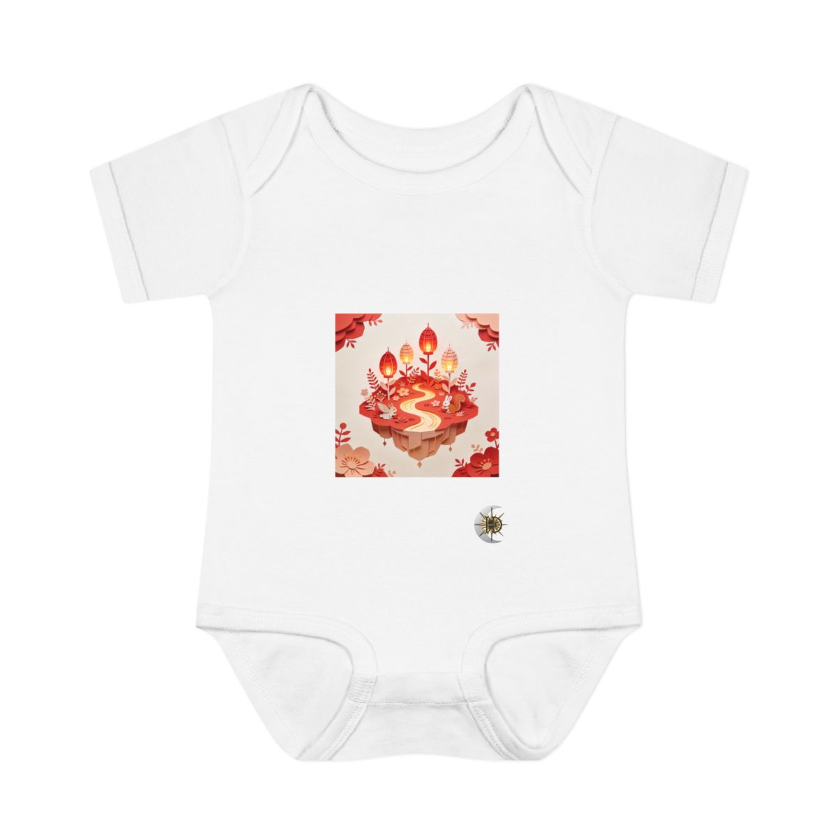HD Amber Lantern Garden Infant Baby Rib Bodysuit