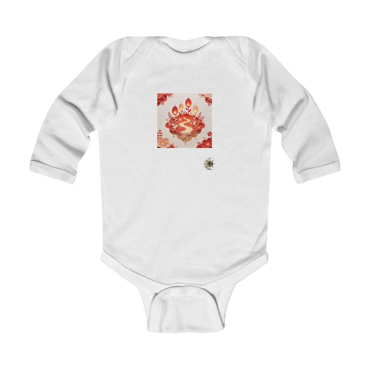 HD Amber Lantern Garden Infant Long Sleeve Bodysuit