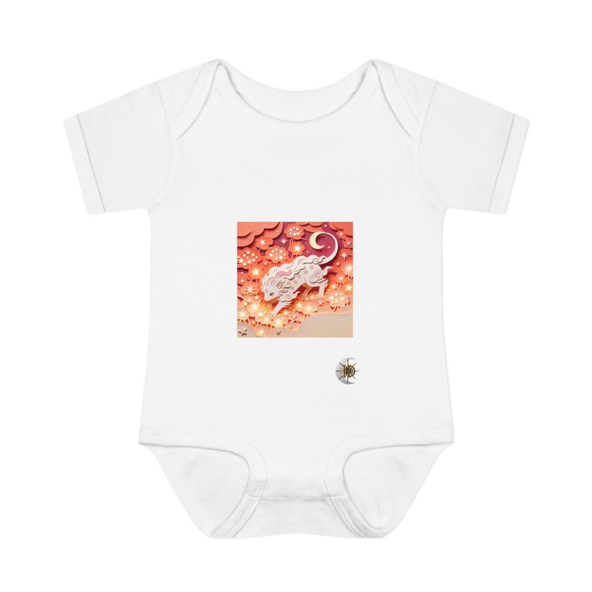 HD Crescent Starpaws Infant Baby Rib Bodysuit