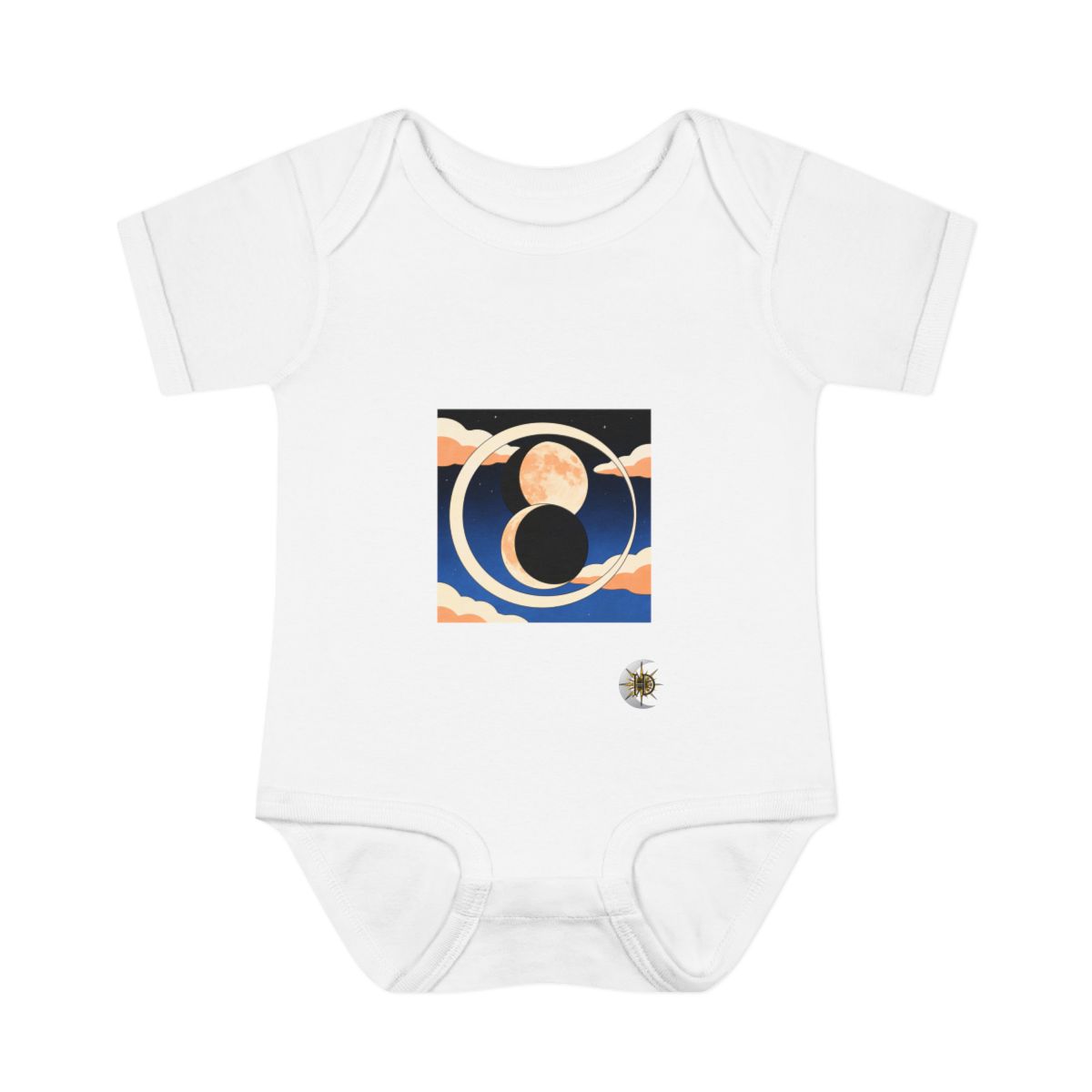 HD Moonrise Orbit Infant Baby Rib Bodysuit