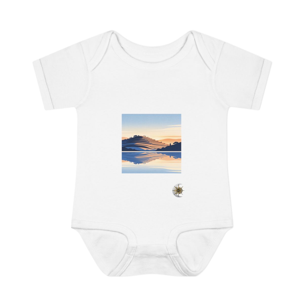 HD Terrace Reflections Infant Baby Rib Bodysuit