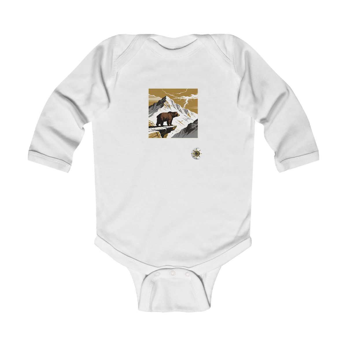 HD Thunder Ridge Bear Infant Long Sleeve Bodysuit