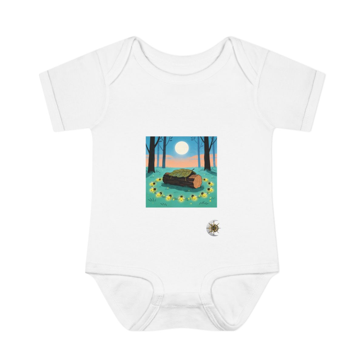 HD Firefly Circle Infant Baby Rib Bodysuit