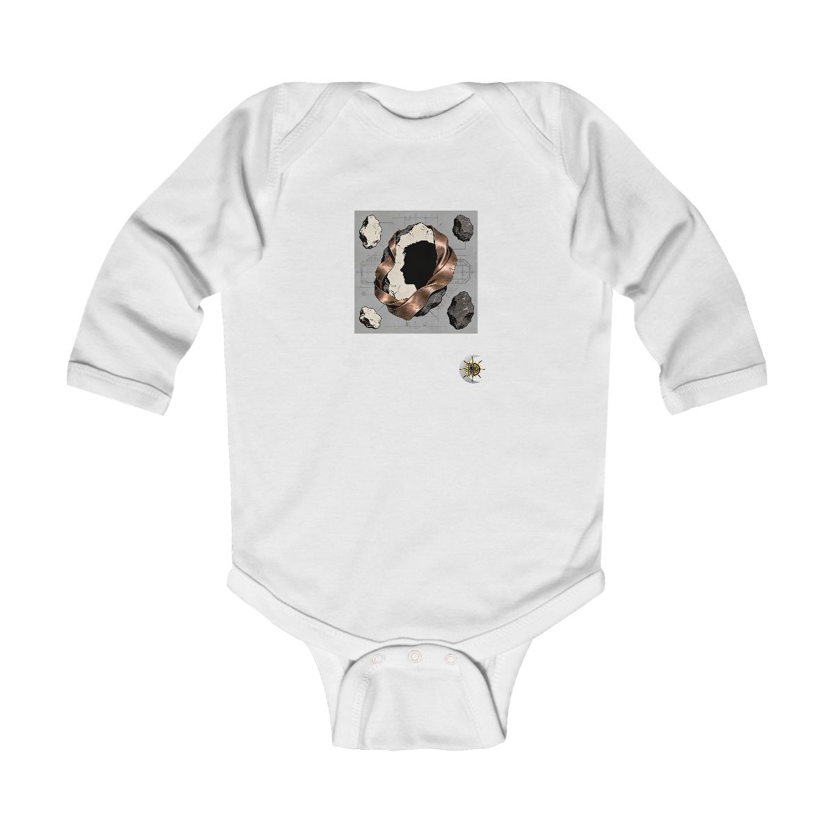 HD Copperstone Silhouette Infant Long Sleeve Bodysuit