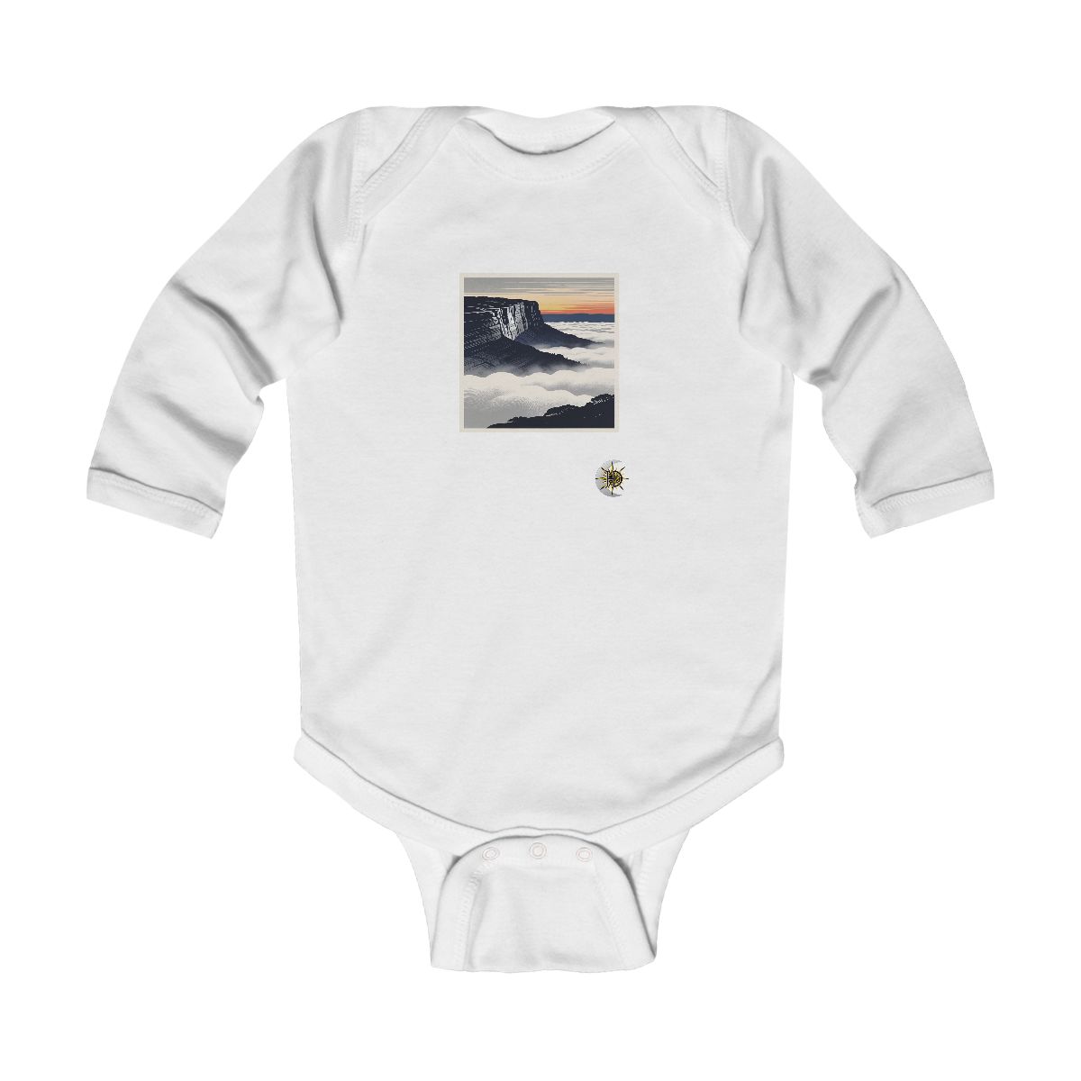HD Cloudsea Cliffs Infant Long Sleeve Bodysuit