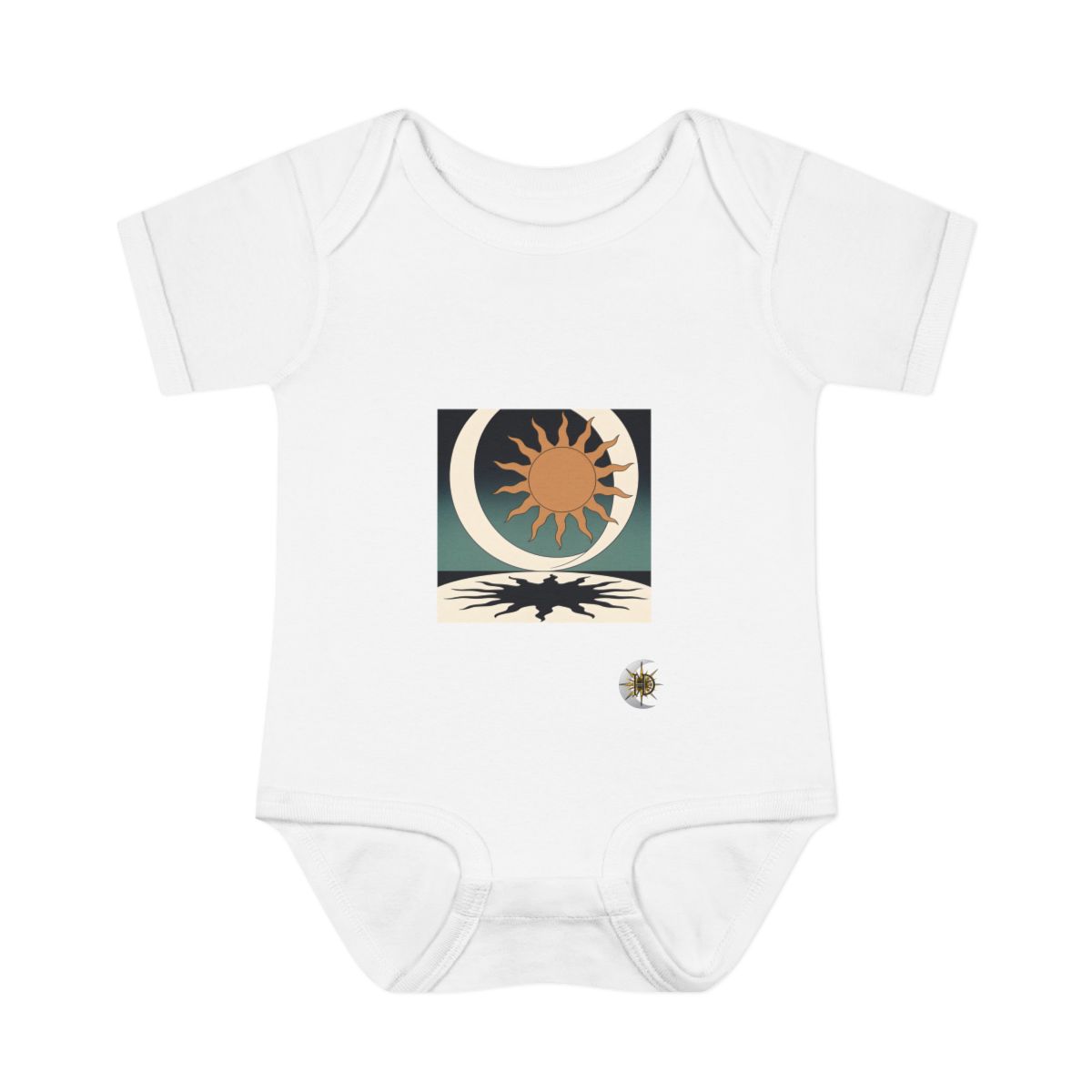 HD Sunshadow Crescent Infant Baby Rib Bodysuit
