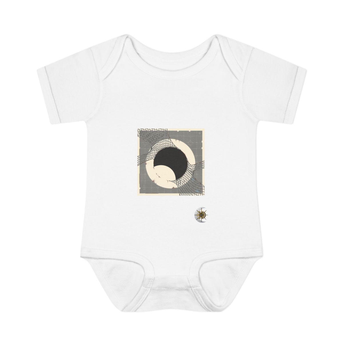 HD Silver Mesh Eclipse Infant Baby Rib Bodysuit