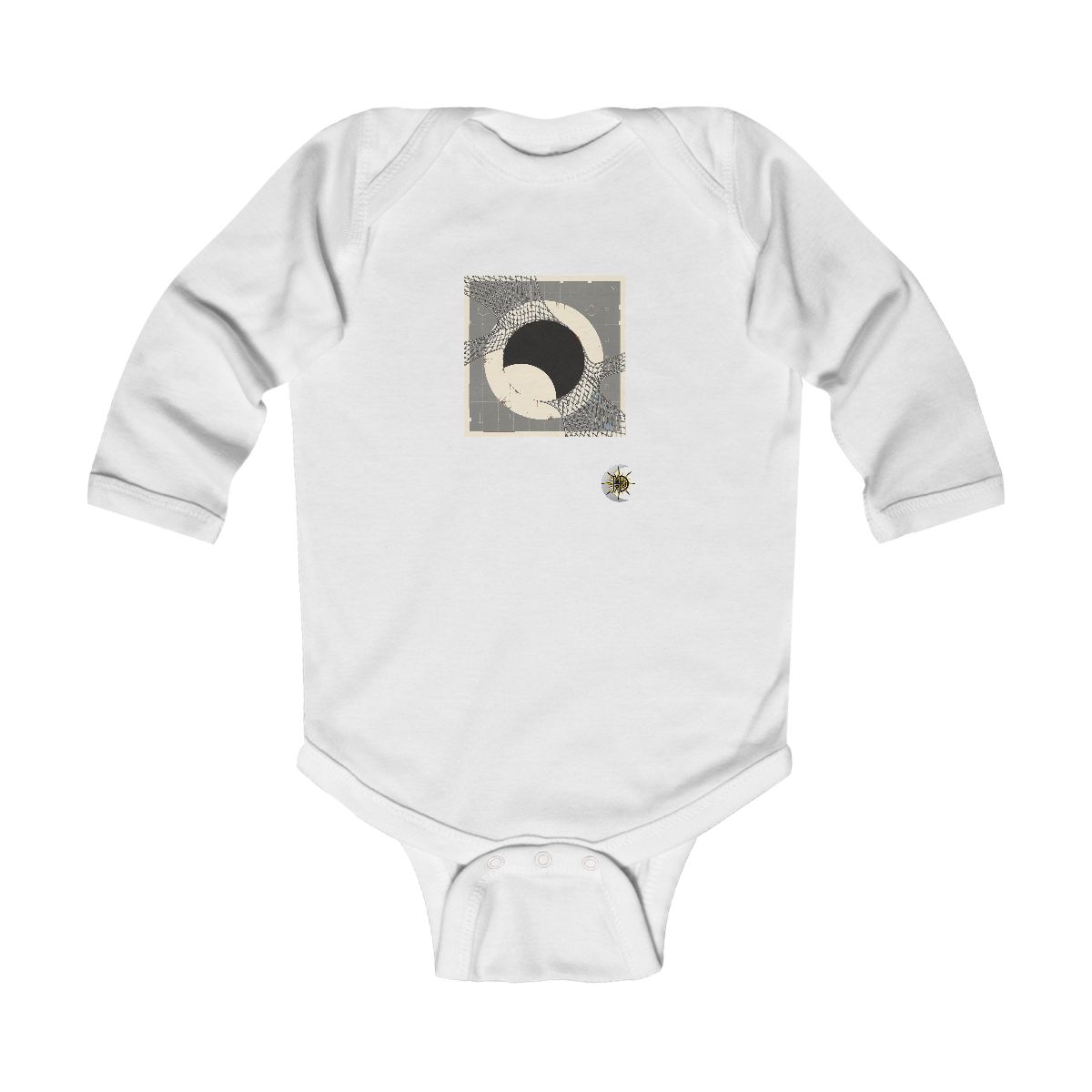 HD Silver Mesh Eclipse Infant Long Sleeve Bodysuit