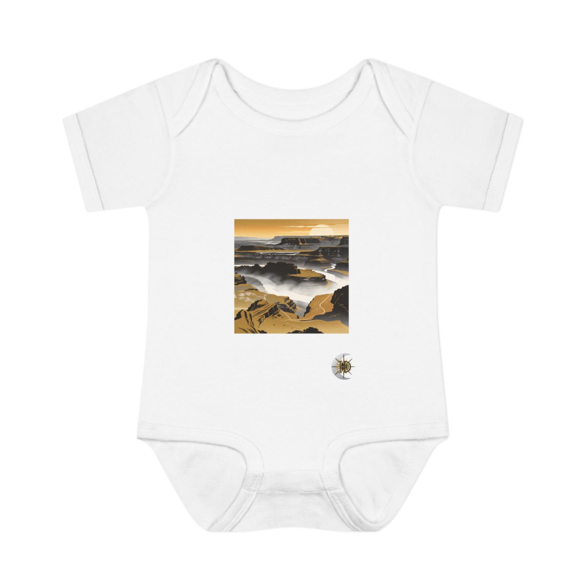 HD Golden Canyon Mist Infant Baby Rib Bodysuit