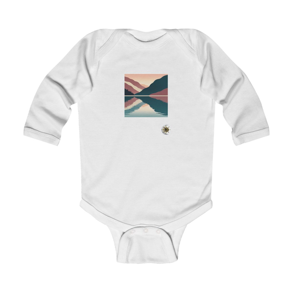 HD Rosewater Valley Infant Long Sleeve Bodysuit