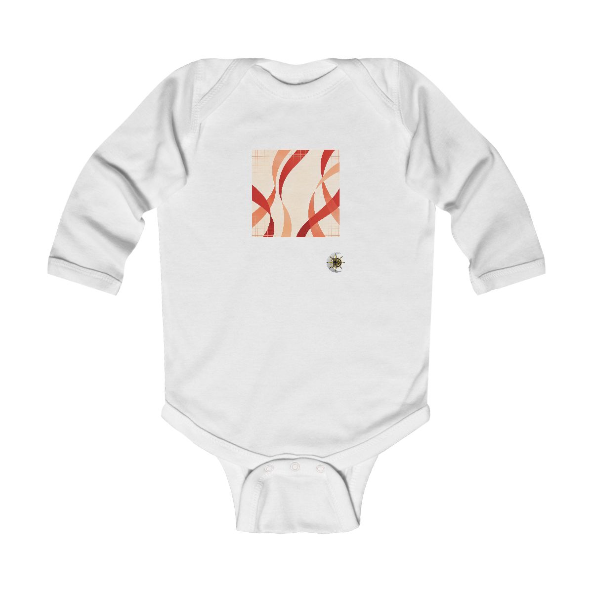 HD Rust Ribbons Infant Long Sleeve Bodysuit