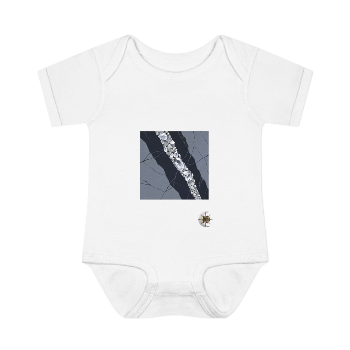 HD Silver Vein Infant Baby Rib Bodysuit